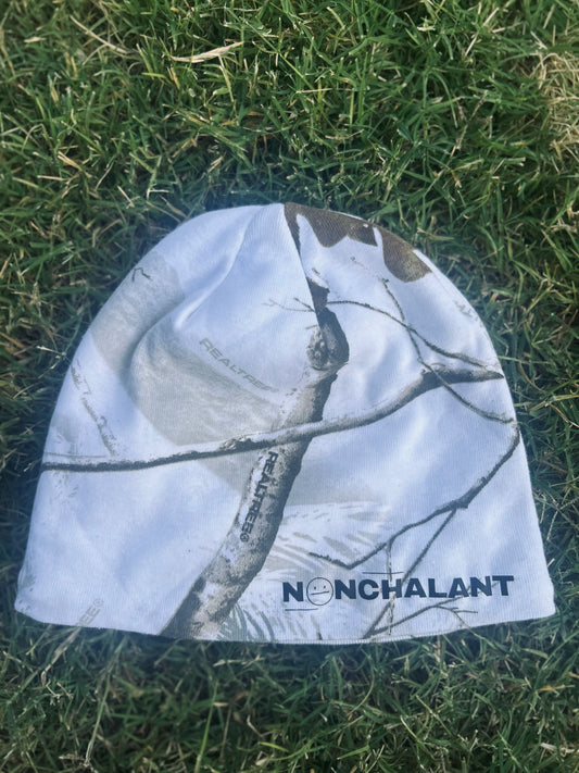 WHITE CAMO BEANIE